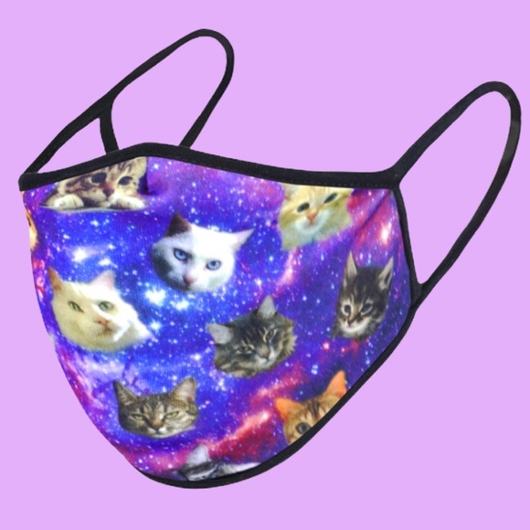 IN STOCK FAST SHIP Cat Lover Fashion Face Mask - Picture 8 of 9